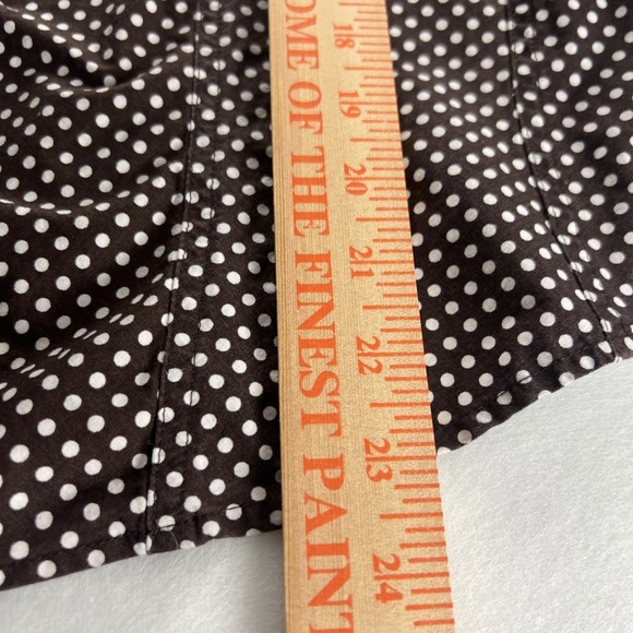 CATO Women's Top Blouse Size 14/16W Cotton Spandex Hook-Up Brown F20 - Picture 13 of 16